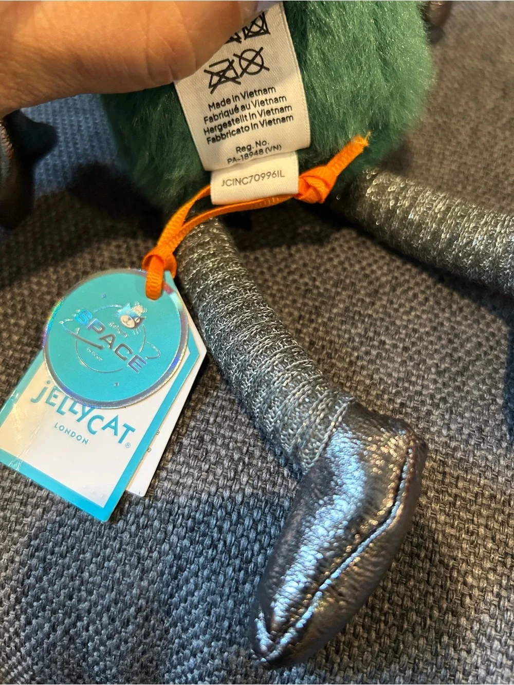 NWT Jellycat Zyllan Alien Plush Toy / Authentic Green Space Collectible